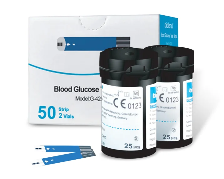 High Accuracy Blood Glucose Monitor Diabetic Test Strips 25/50/100 Blood Testing Equipments