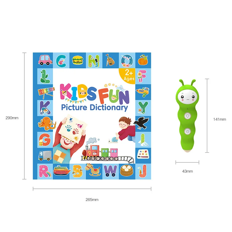 Interactive English Learning 500 Vocabulary Picture Dictionary Talking Pen Audio Books