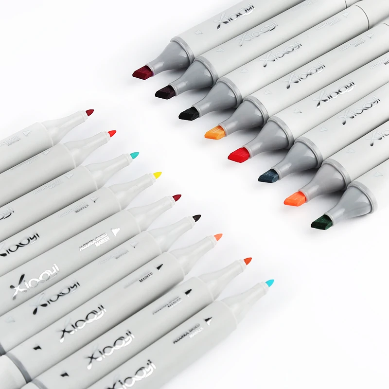 High quality dual tip marker set multi colored 168 colors arts sketch marker pen  for clothing design