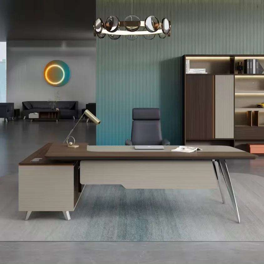 Office Desk Luxury Melamine CEO Office Furniture Premium Presidential Elegant Modern Victory Office Furniture China Wooden