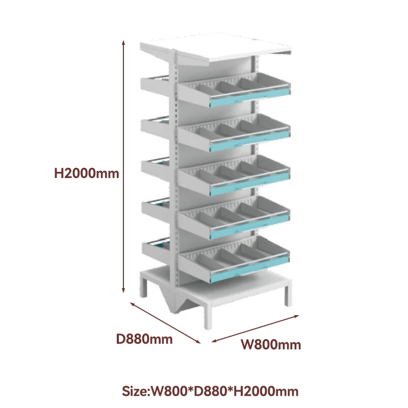 metal steel medicine display shelf for pharmacy drugstore rack for hospital clinic shelf-medicine