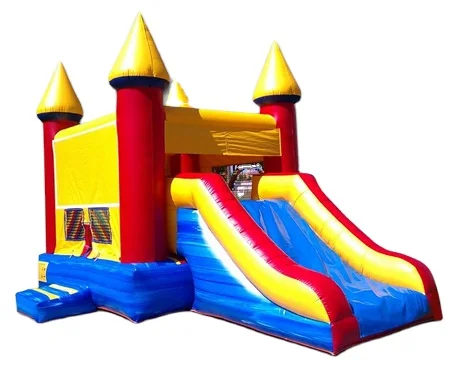 Trampoline With Cover  Slide Disco Dome Kids Train Ninja Dojo House Sea Theme Bounce Houses Jump Castle