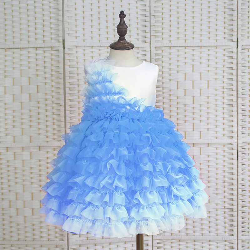 Stilnyashka Boutique High-End Luxury 10 Year Old Girl Dresses For Party Sleeveless Multicolor Kids Princess Dress For Girl