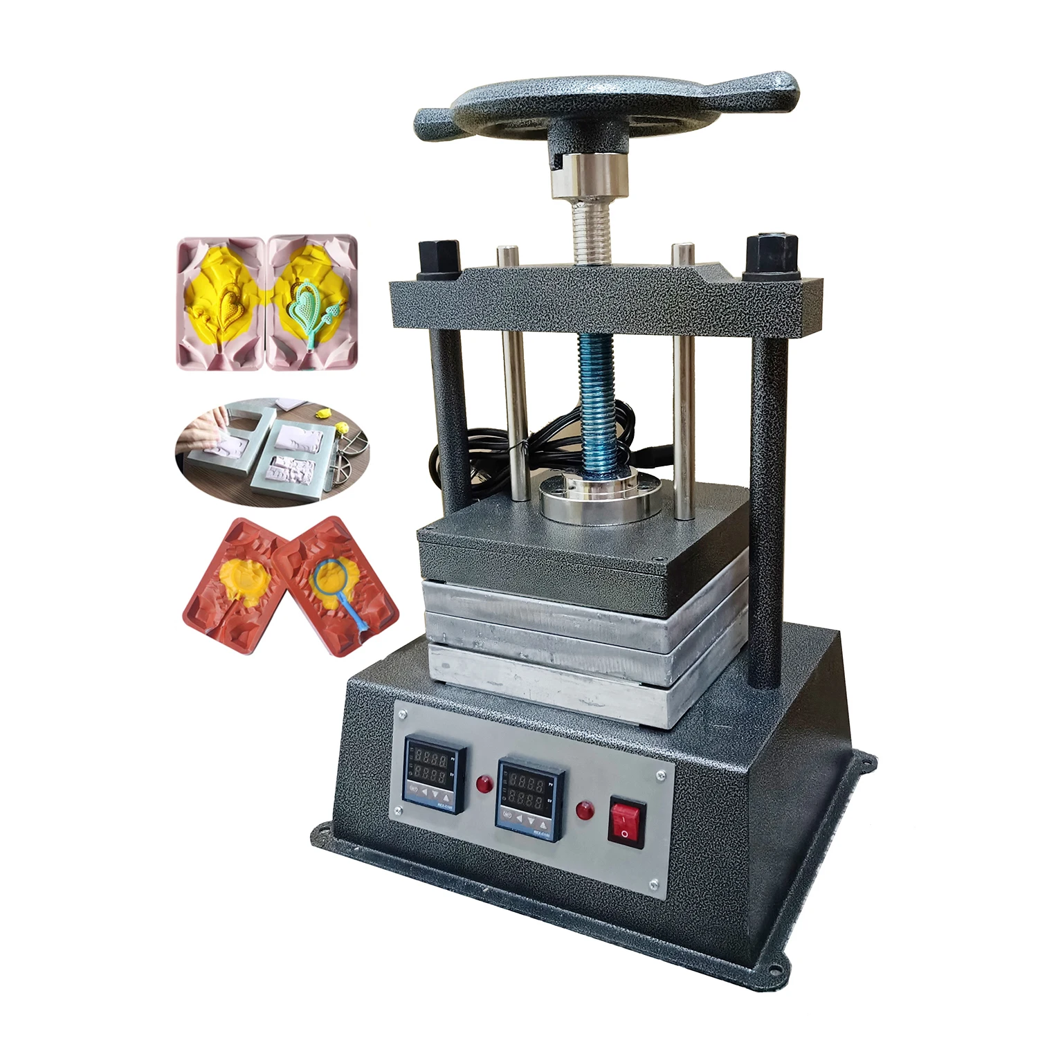 8x8 Inch Jewelry Making Machine  Vulcanized Rubber Mold Machine Manufacture Jewelry Mold Vulcanizer Rubber Vulcanizer