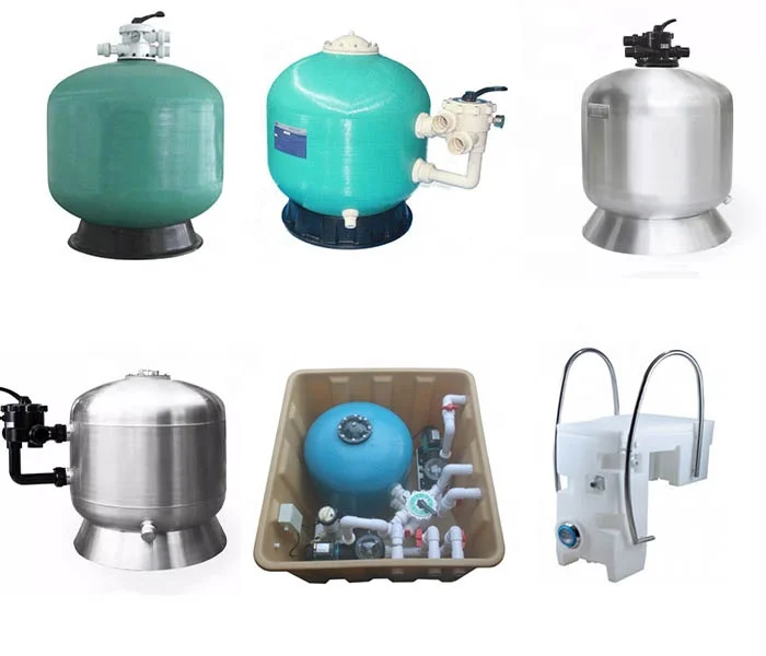 Wall mounted pipeless pool pump swimming pool filter set   combined combo pool pump and filter