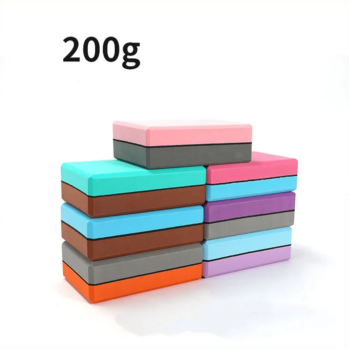 Multi colors EVA yoga block gym foam workout stretching aid body shaping health training for