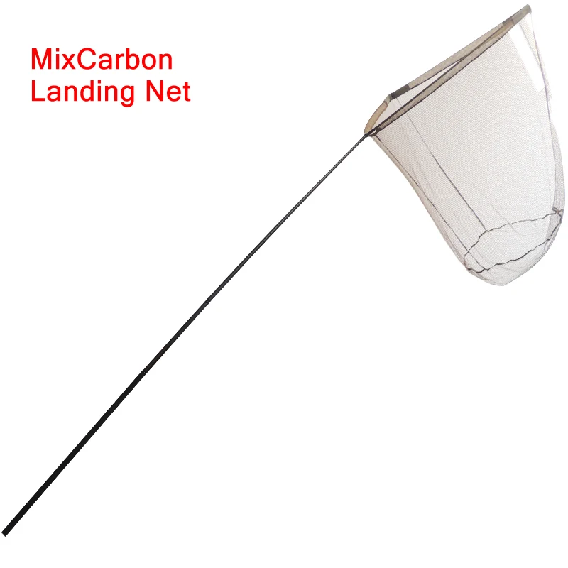 Landing net with Mixcarbon fiber 1.8m telescopic handle for carp fishing