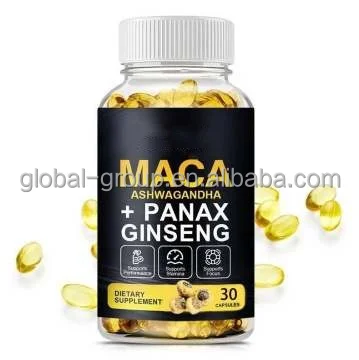 Private Label Immune Support Max man Plus soft Capsules maca male soft capsules Improve male reproductive ability