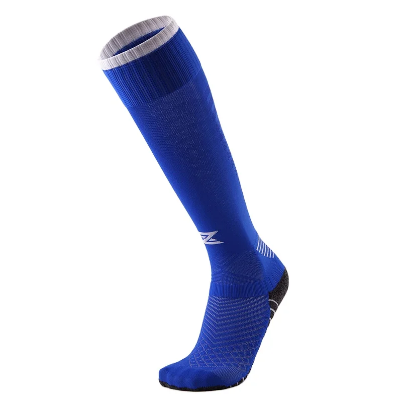 Hot Selling Logo Grip High Compression Anti Slip Football Long Soccer Socks