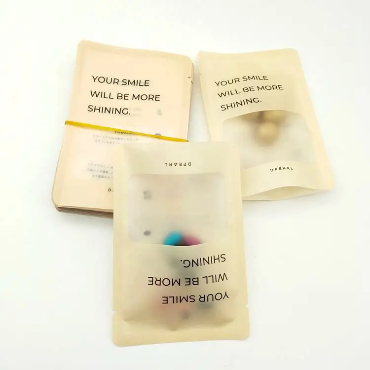 Custom Logo Print Matte Smell Proof Packing Mini Zip Lock Mylar Plastic Candy Packaging Bags With Window