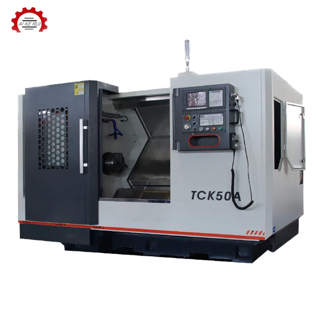 Large slant bed cnc lathe tck50 cnc turning machine live tool automatic slant bed lathe price