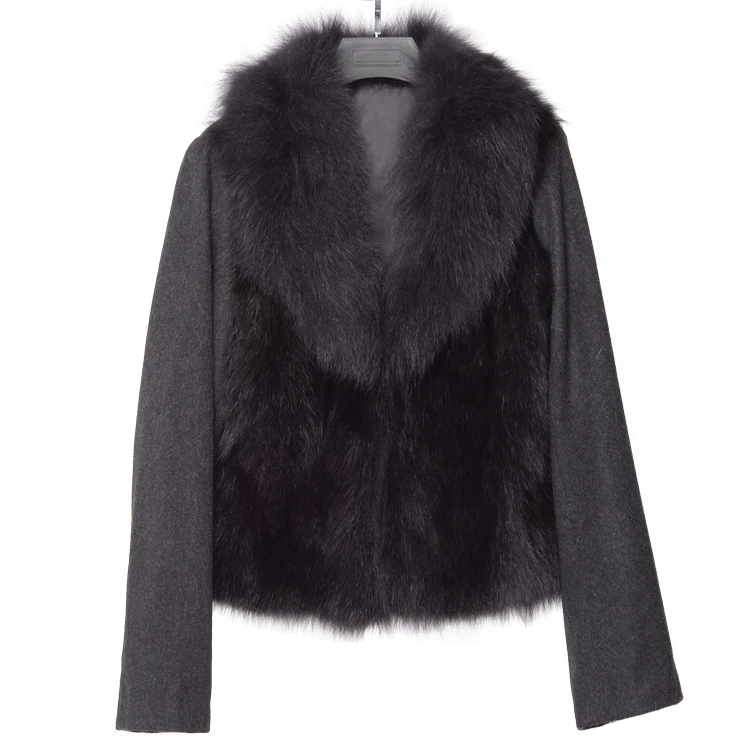 Модное Новое JTF оптовая продажа зимнее теплое Короткое женское Шерстяное Пальто ручной работы из искусственного меха