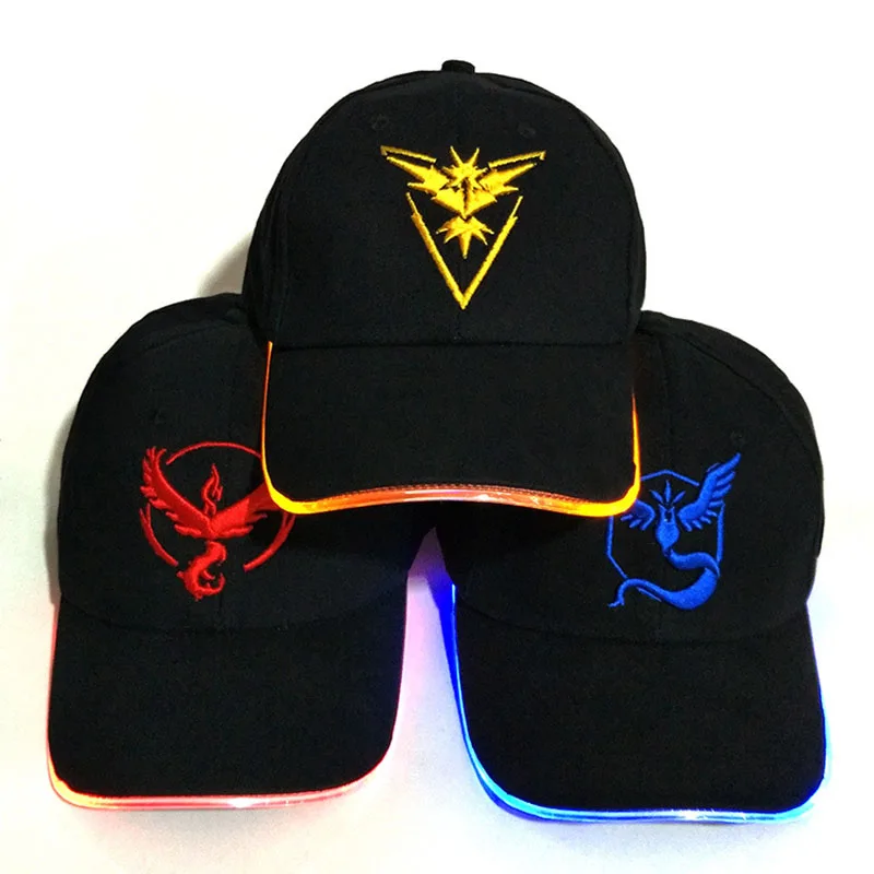 New Arrivals Cross-border Supply Wholesale Customized LED Optical Fiber Hat Casual Game Luminous Hat Party Light Cap