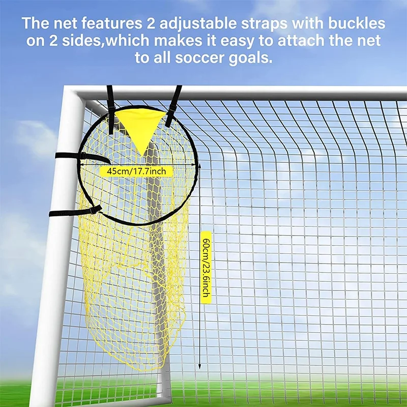 HOW TRUE High Quality Football Training Target Net Lightweight Portable Soccer Goal Practice Net For Younger Teens Corner Shoot