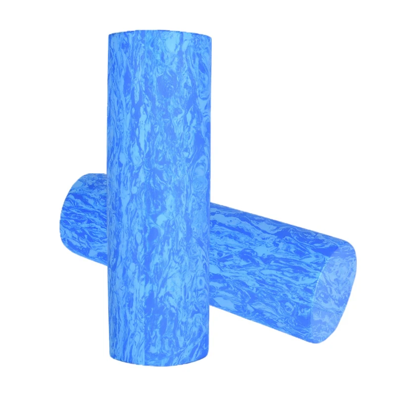 45cm camouflage blue glossy yoga column eva solid relaxation foam roller yoga stick soft and comfortable massage wolf tooth