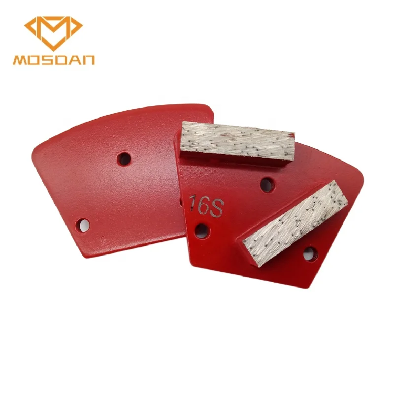 Trapezoid Double Bars Grinding Shoe with M6 Thread Holes for XPS CPS Floor Grinders