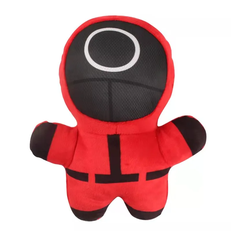 Игра «кальмар», плюшевая игрушка, корейский ТВ-персонаж, родственные мягкие игрушки, красный человек, украшения, оптовая продажа, рождественские подарки, игра кальмара, плюшевая игрушка