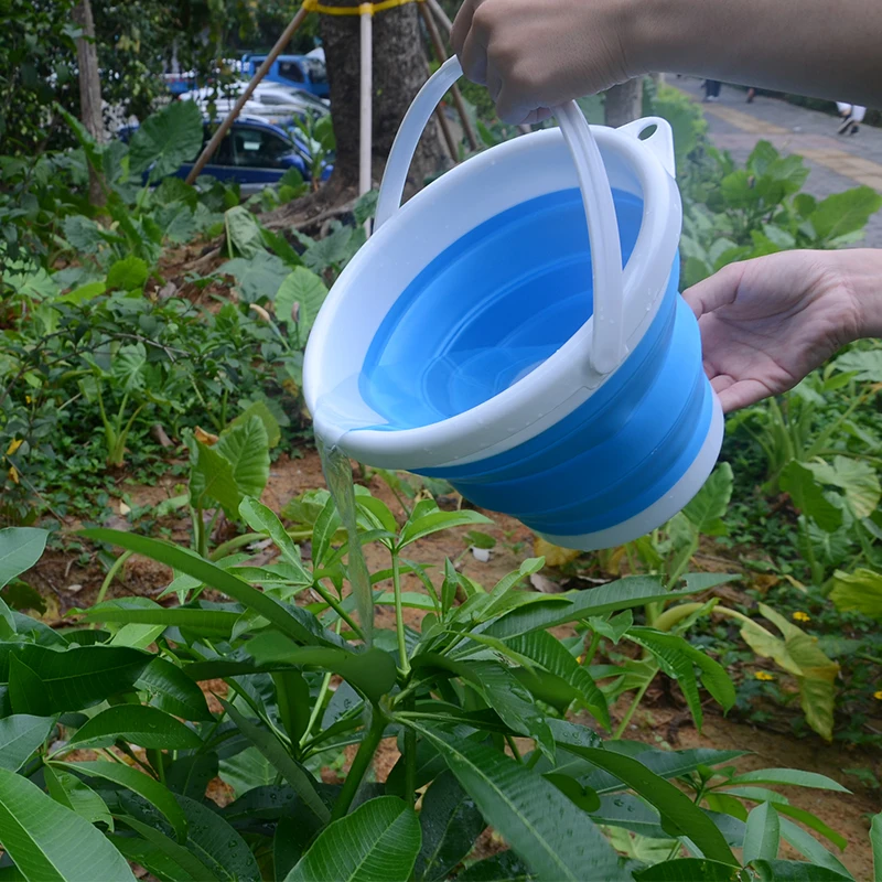 1.5L Household Garden car wash fishing portable Retractable Folding Foldable Collapsible Silicone Bucket