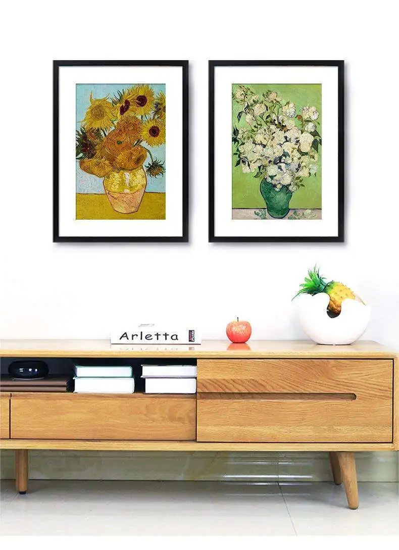 High Quality Mdf Black Wooden Painting Frame 5x7 11x14 24x36 Inches Wooden Painting Frame Home Decoration Modern Picture Frame