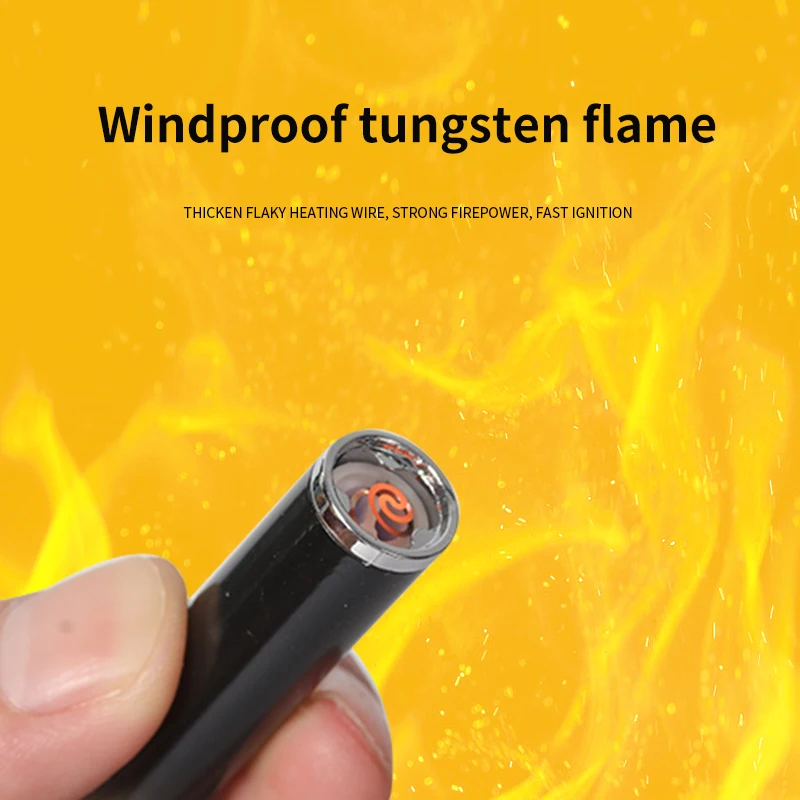 Hot Selling Fashion Electric Windproof Rechargeable Type-C Cigar Accessories Multi-Function Cigarette Lighter