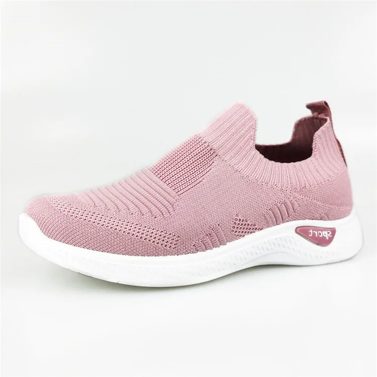
Factory Hot Selling Shock Absorption And Breathable Rubber Sole Cotton Women Casual Shoes 