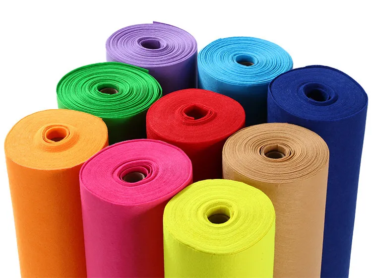 Customized Color S35 100% Polyester Fabric Anti-bacteria Eco Felt Fabric Industrial Felt Polyester For children felt craft kits