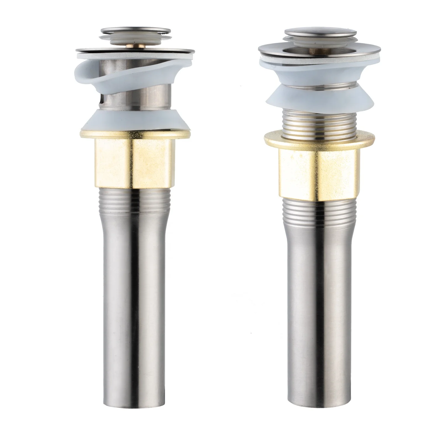 Bathroom Brass Basin Dish Pop Up Click Clack Sink Drainer Waste Top Wash Strainer Drain Stopper pipe