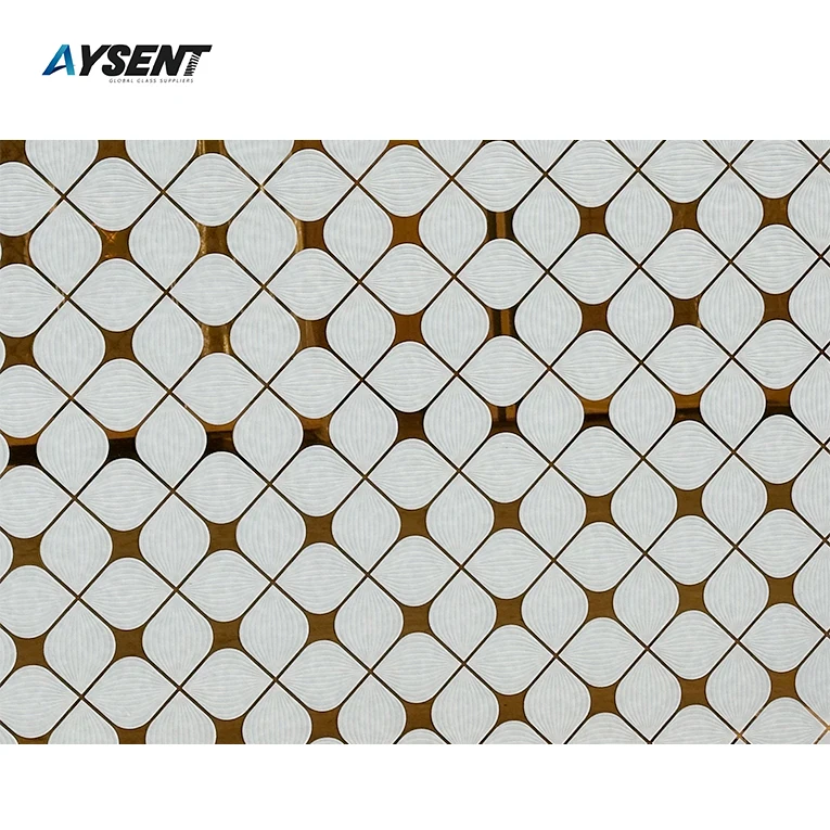 Customized Design Clear-colored Decorative Embossed Glass Decoration Flat Solid Fake Crystals Store Window Display Decoration