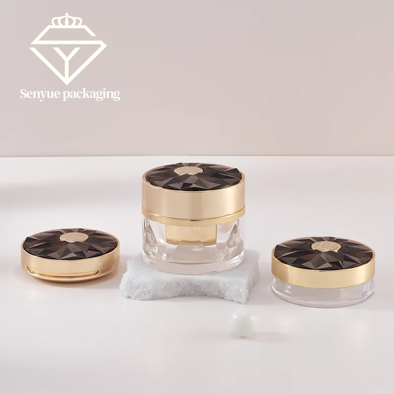 Acrylic double-layer cream bottle air cushion box powder box series eye cream face cream skin care products cosmetics packaging