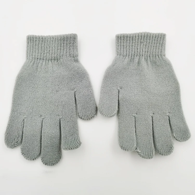 
Handsome simple high-quality winter warm knitted cotton gloves 