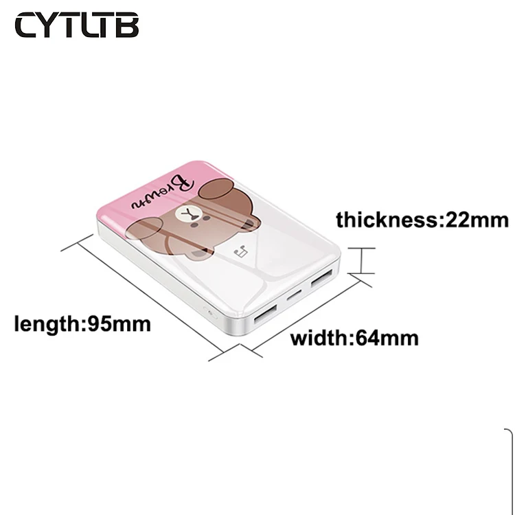 Wholesale Smart Wallet 5000mah Mini Power Bank 5000mah Portable Usb Business Power Bank