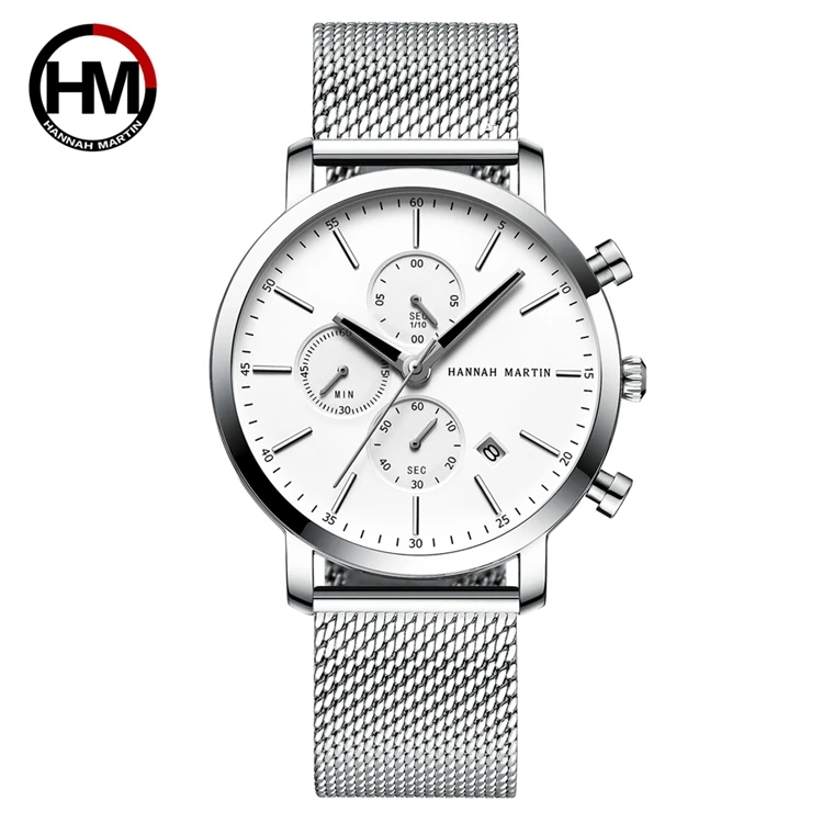  Ханна MARTIN HM-109 простые мужские солнцезащитные поляризационные очки часы черный дверные ручки из нержавеющей стали с сетчатым ремешком изготовленным на заказ логосом