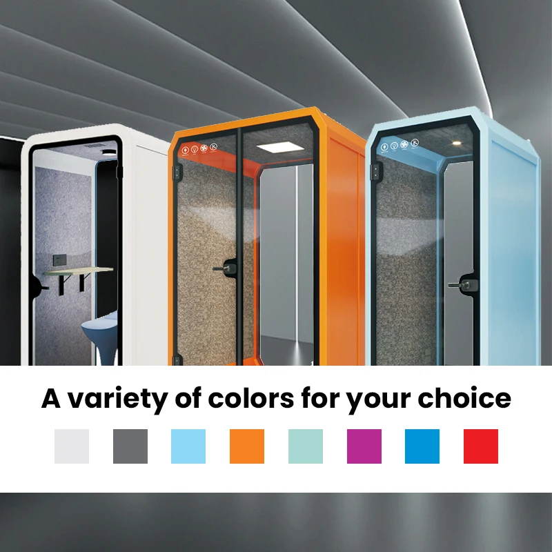 Movable Home Office Pods Steel Phone Booth Indoor Meeting Soundproof Portable Studio Acoustic Office Pod