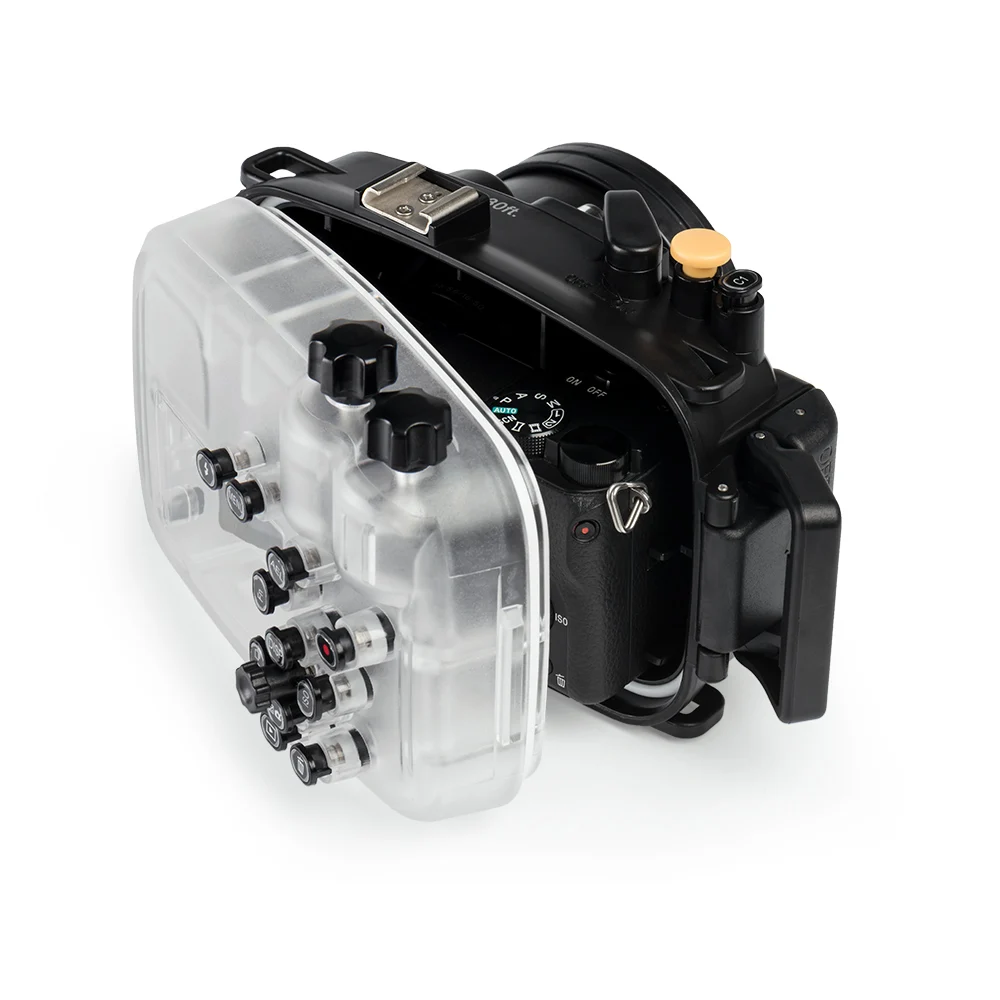 Водонепроницаемый корпус для камеры для дайвинга Seafrogs A6400, глубина до 40 м, защитный чехол для камеры Sony A6400, аксессуары для камеры