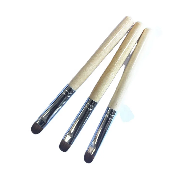Best High Quality Nylon Hair and Acrylic Nail Art French Brushes Wooden Handle with Dotting Tool by French Nail Brush