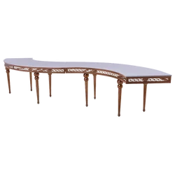 Stainless Steel Rose Gold Marble Desktop Circular-Banquet-Tables Wedding Party Event Circular Banquet Tables and Chairs