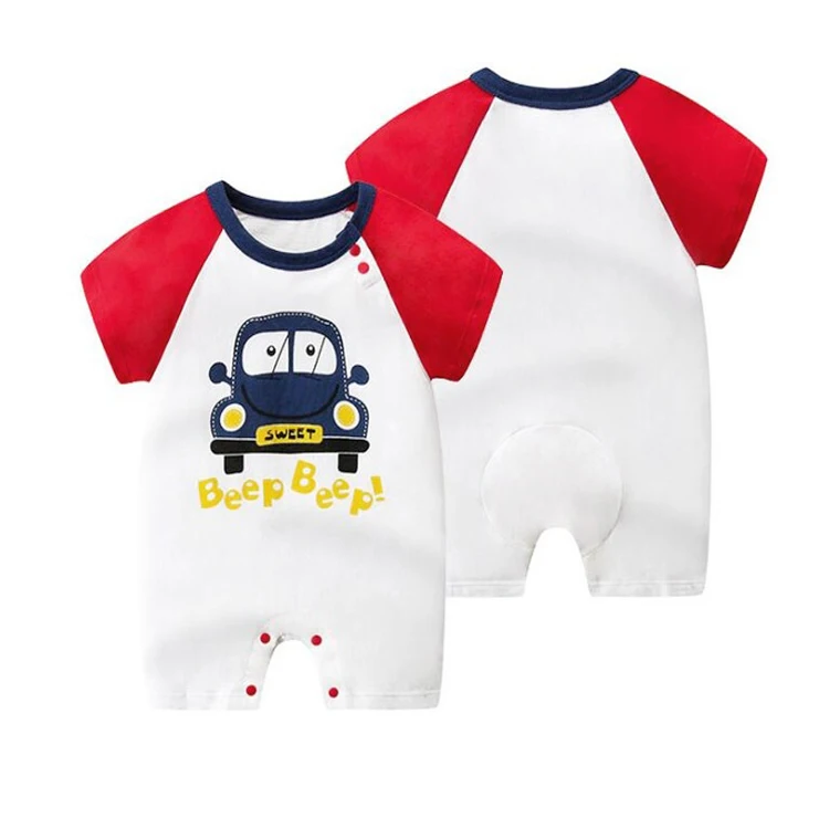 Cartoon anime short Newborn Baby Clothes 100% cotton Summer Rompers Boys Baby Girl Jumpsuit Toddler Costume