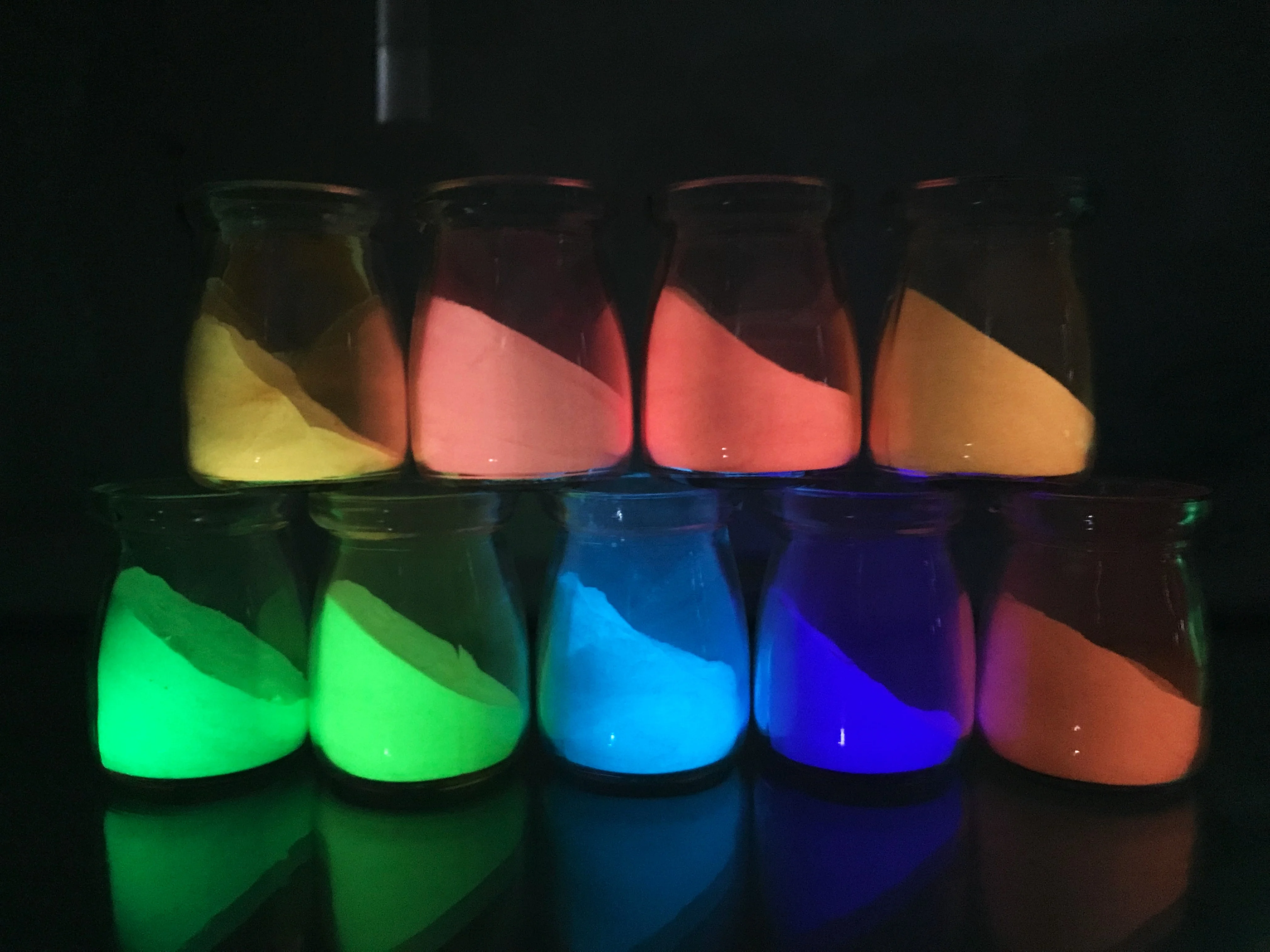 1kg sample high brightness luminous pigment powder in dark for ink and painting