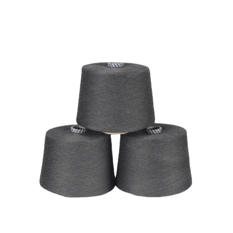 Wholesale factory price 100% polyester spun carded yarn for socks, sweaters