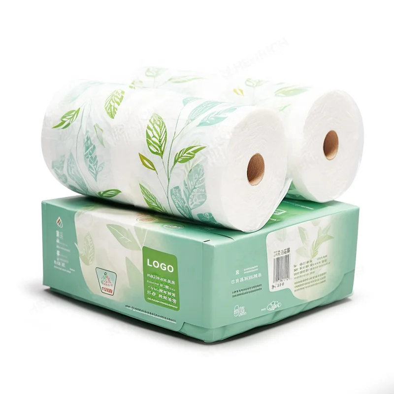 HENRICH Wholesale hand towel 25x25cm Core bamboo Pulp disposable cleaning towels