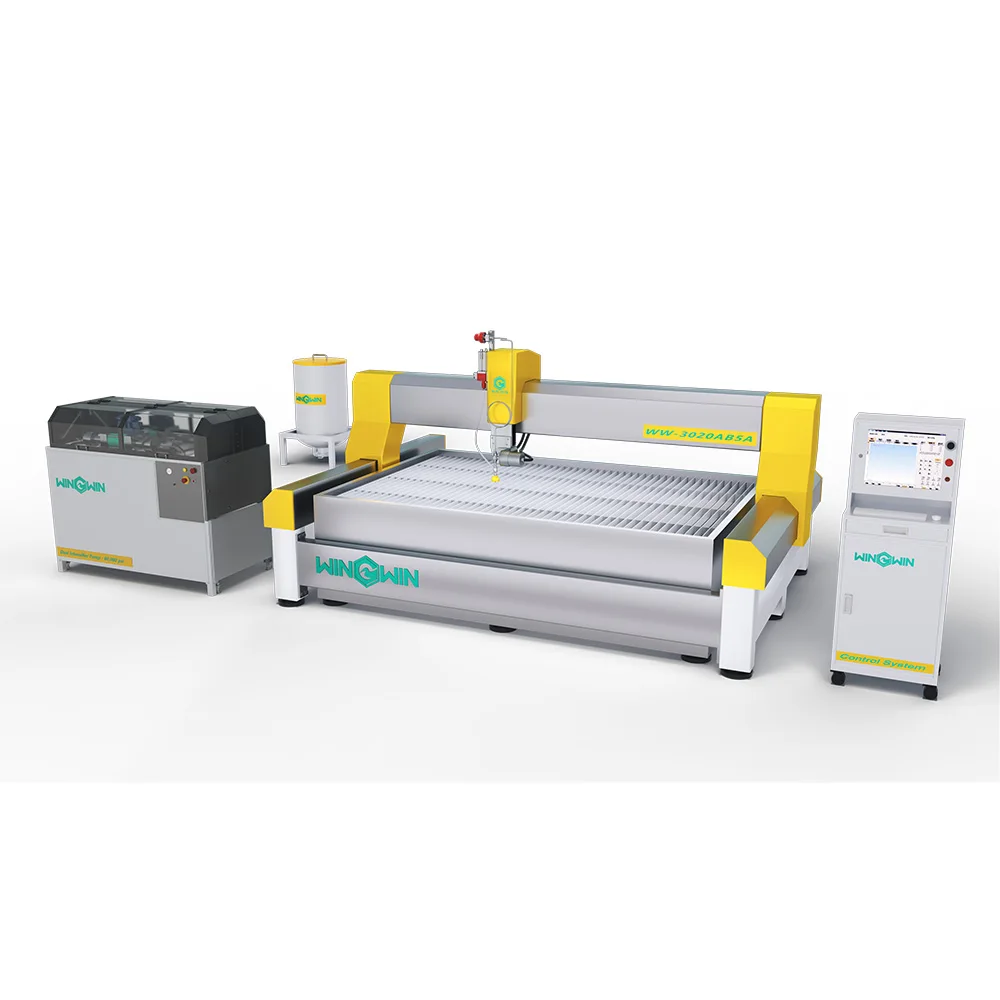 5 оси резки струей воды 5 оси 3d разрезан высоконапорными струями система дисплей 60000 фунтов на квадратный дюйм, станок для водоструйной Резки