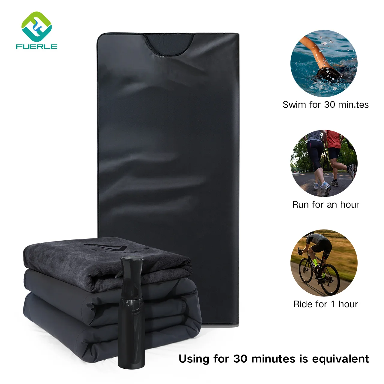 Fuerle Home Use Slimming Infrared Sauna Blanket Far-Infrared US/EU Plugs Electric Heaters Bag for Body Shaping Detox Weight Loss