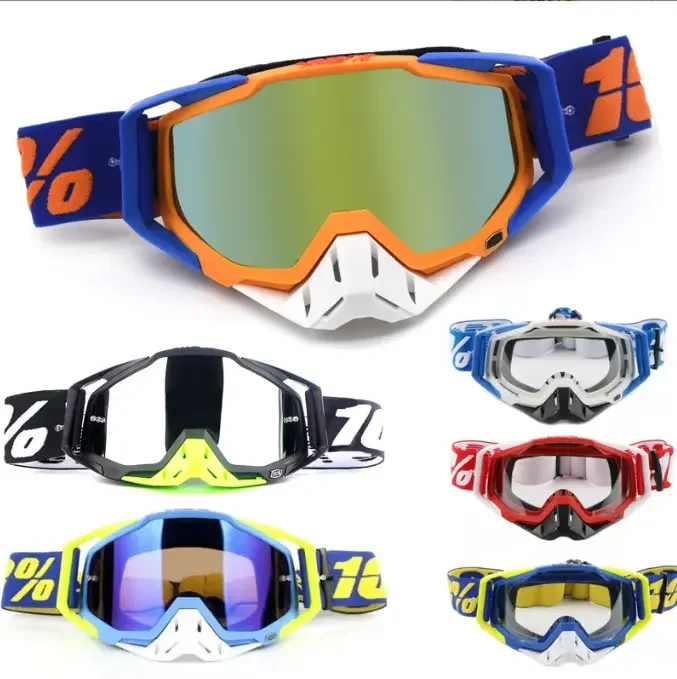80 Color Tactical Motocross Sunglasses for Off-Road MTB ATV Dirt-Bike SKI Men Helmet Goggles Eyes Protective Sand-Proof Glasses