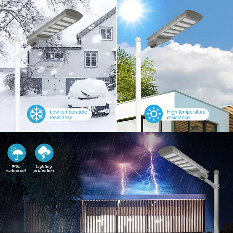 Waterproof Ip65 Outdoor ABS Module Street Lamp 100w 150w 200w 250w 300w Integrated All In One Solar Street Light