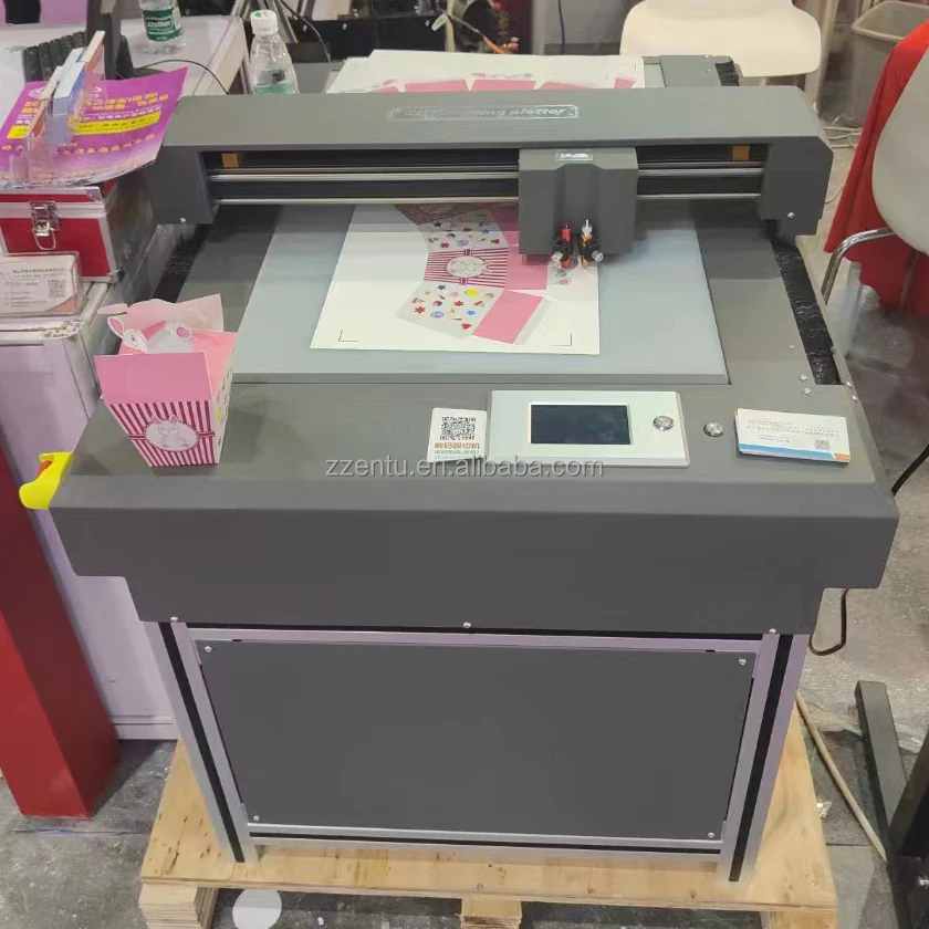 2024 New design Cardboard Flatbed Cutter Carton Paper Box Flatbed Cutter Plotter Cardboard Cutting Machine with best price