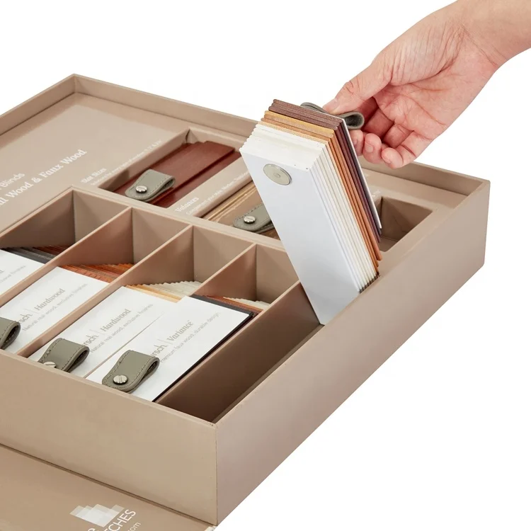 Customized Swatch book For wood blinds