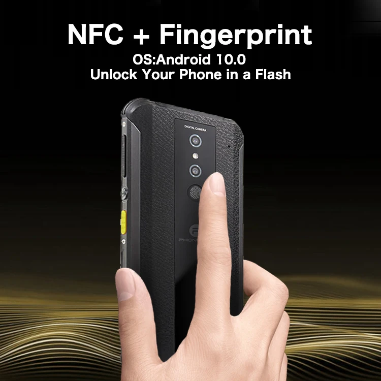 Phonemax Android NFC GPS fingerprint Dual-SIM 6.35inch smart industrial military ip68 outdoorA Atex explosion-proof rugged phone