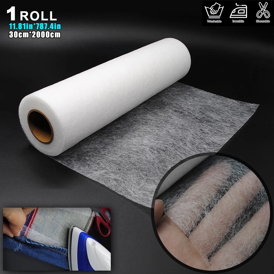 66 Ft Long Water-Resistant Iron-On Fusible Hemming Tape for No-Sew Fabric DIY Sewing - Perfect for Pants, Clothes, Curtains