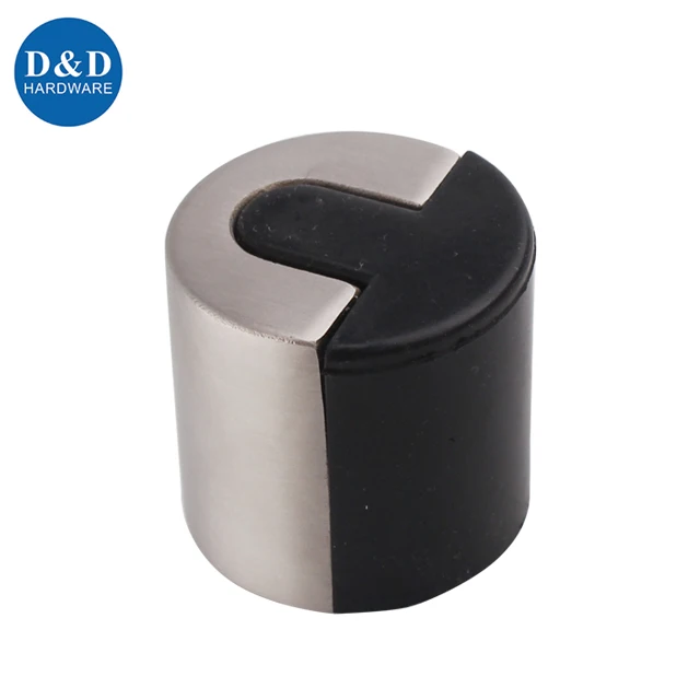 Stainless steel 304/316 high tall height column shape floor mounted rubber door stop for middle east