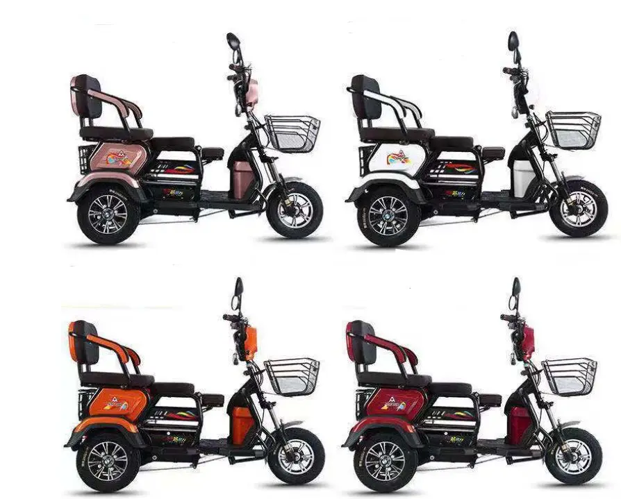 electric scooter tricycle city 3 wheel motorized tricycle with baby seat for adults